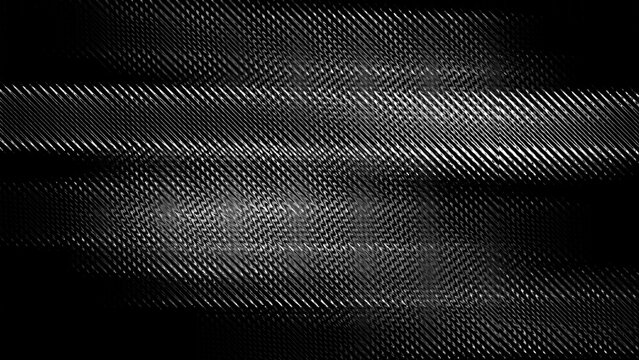 Abstract dark background with digital glitch and horizontal scan lines