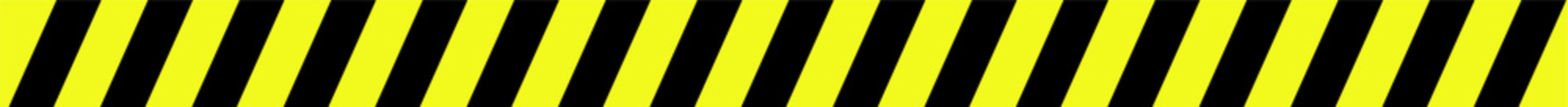 Diagonal yellow and black hazard warning stripes pattern for industrial safety signage