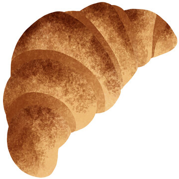 croissant isolated on white