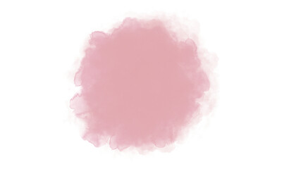 Fototapeta premium Pink Watercolor Blot on White Background