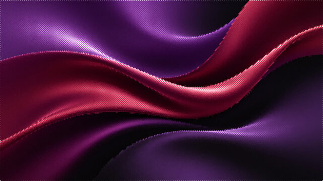 Abstract flowing purple and red wave vector background