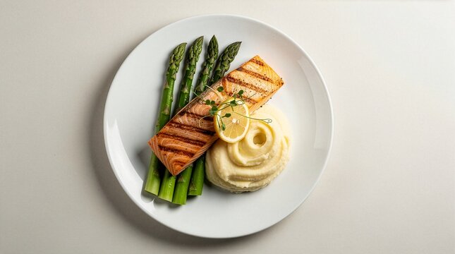 grilled salmon with asparagus