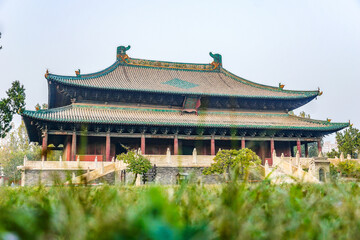 Fototapeta premium Beiyue Temple in Quyang County, Hebei Province, China