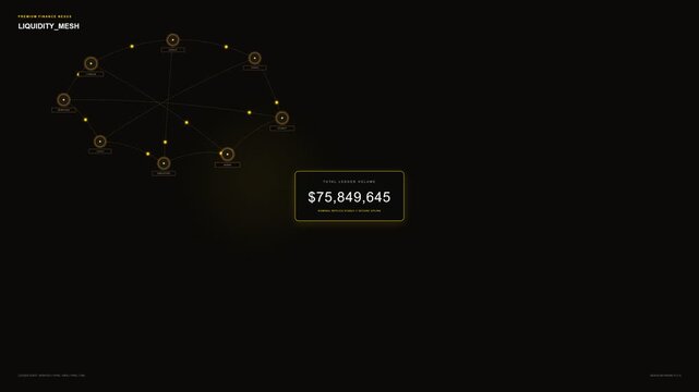 DeFi Liquidity Pool Dashboard Interface showing Total Value Locked in Cryptocurrency