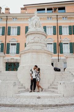 African couple in the city