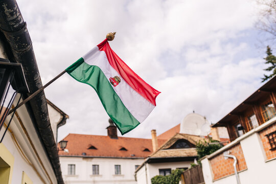 Hungarian Flag Waving