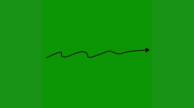 Professional Arrow Professional With Pointing Green Screen Element