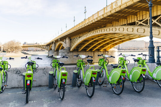 Shared Bikes by the Danube