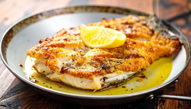 Turkish Levrek Tava Pan-Fried Sea Bass