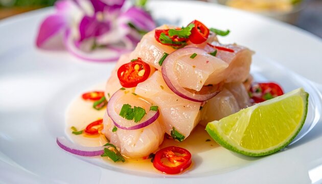 Peruvian Ceviche de Pejerrey