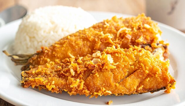 Filipino Daing na Bangus Fried Milkfish 