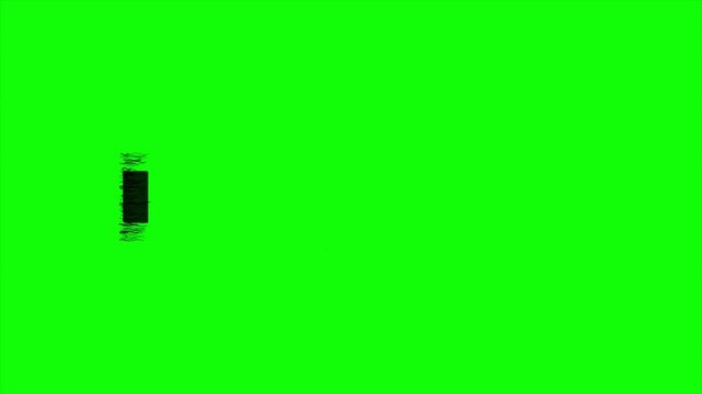 Black Paint Brush Stroke Texture Lower Third Green Screen Background for Artistic Title Overlay Minimalist Grunge Ink Reveal Animation Hand Drawn Motion Graphic Design 4k video