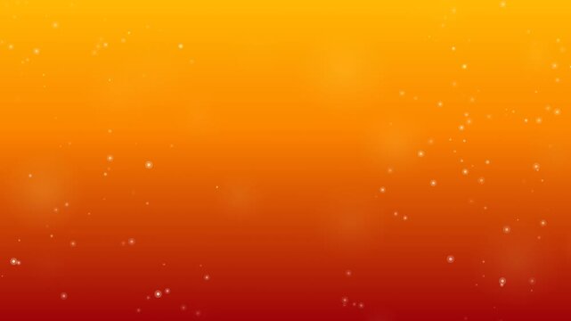 Warm Glowing Particle Background. Abstract motion background featuring soft white particles rising against a vibrant red-orange gradient. Ideal for creative video projects and overlays