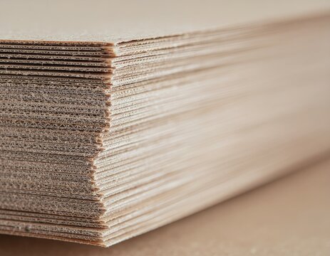 Eco Packaging Material Close-up. Sustainable Business Concept