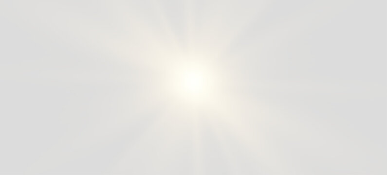 Lens flare sunlight light effect with no background. Stock vector illustration