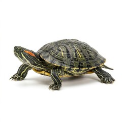 Obraz premium Turtle isolated on white background, stock photography 