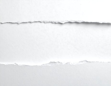 A close-up of torn white paper with rough edges