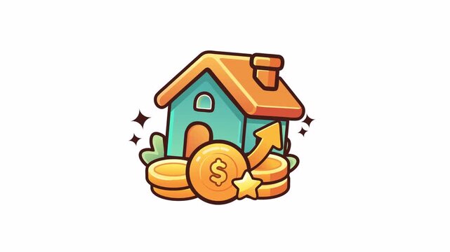 Property Investment Growth Animated Icon