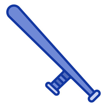 Police baton flat