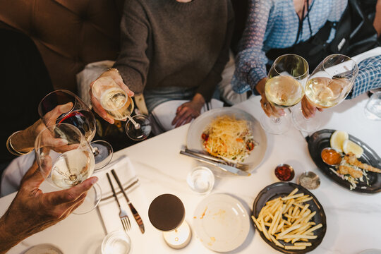 Restaurant Guests Enjoying Themselves