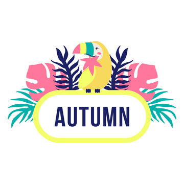 Autumn seasonal title junglee frame