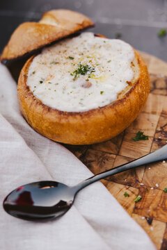 Clam Chowder Bread Bowl