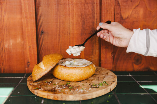 Clam Chowder Bread Bowl
