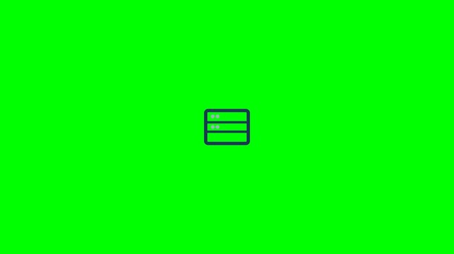Minimalist menu icon animation showing three horizontal lines transforming smoothly in this clean digital motion graphic video clip loop