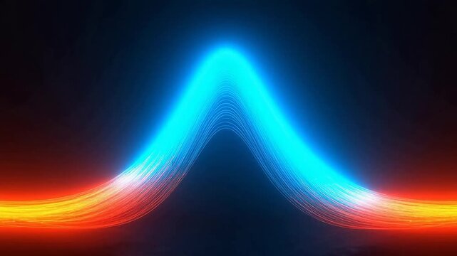 Normal Distribution Curve Visualization with Animated Data Points