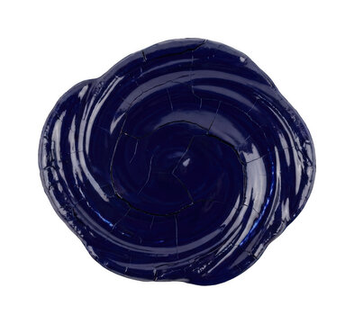 Polished blue ceramic png glossy blue ceramic png dark blue ceramic png Cracked isolated transparent background image