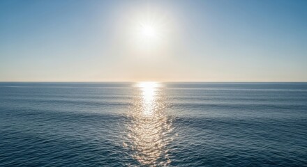 Obraz premium Pixelated landscape with sun over water and mountain