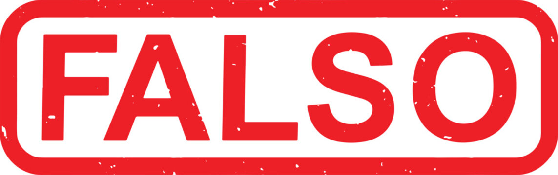 FALSO False rubber stamp vector