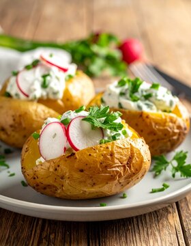 Pellkartoffeln mit Quark