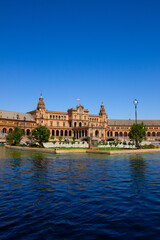 Fototapeta premium bridge of Plaza de España, Seville, Spain