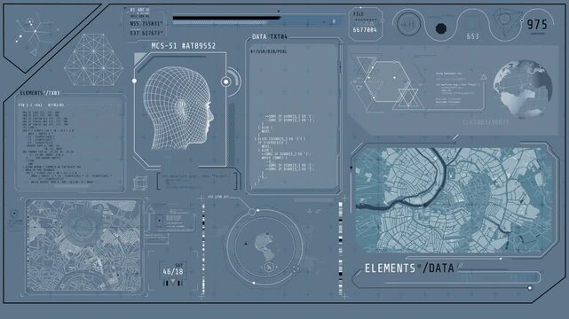 High-tech dashboard with recognition and location tracking features