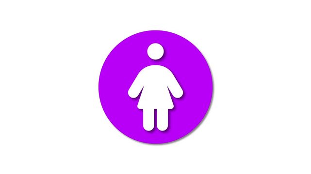 Motion in woman icon animations transforming static symbols into dynamic visuals .