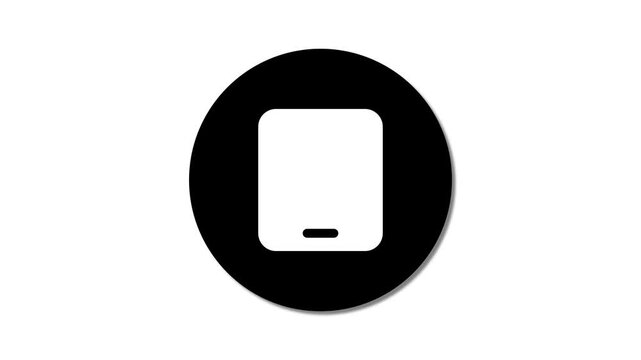 Smart phone generic icon. Tablet or tab icon on white background. Mobile icon.