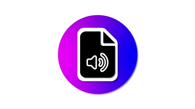 Text to speech on the app store. Sound icon music. File audio icon.