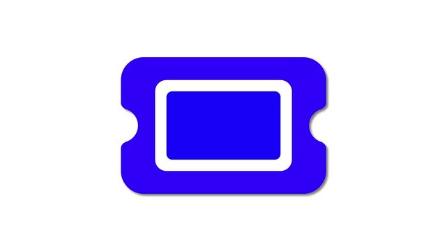Simple icon flat design animation.