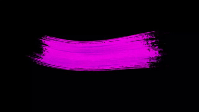 Abstract colorful paint brush stroke frame drawing animation in 4k, realistic acrylic ink splash texture, seamless motion graphics background, creative brush transition overlay for ads.