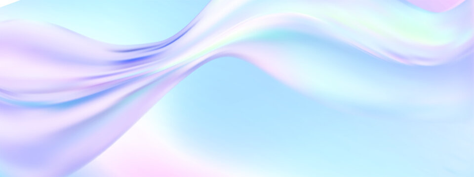 Holographic iridescent pastel gradient background.