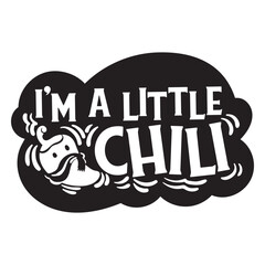 Fototapeta premium Little chili quote badge