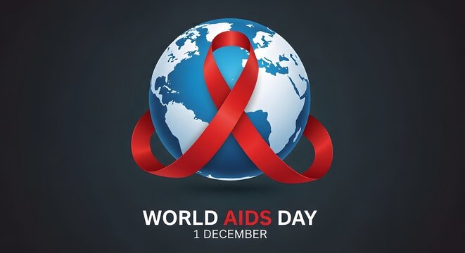 World aids day awareness global support and prevention on december 1st