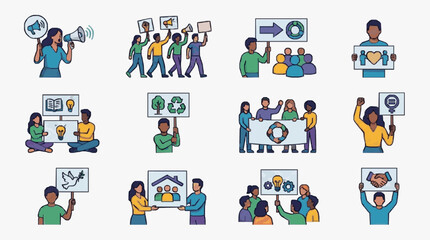 Fototapeta premium Collaborative Innovation and Community Engagement.