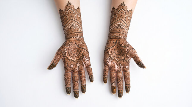Full Bridal Mehndi Design on Both Back Hands