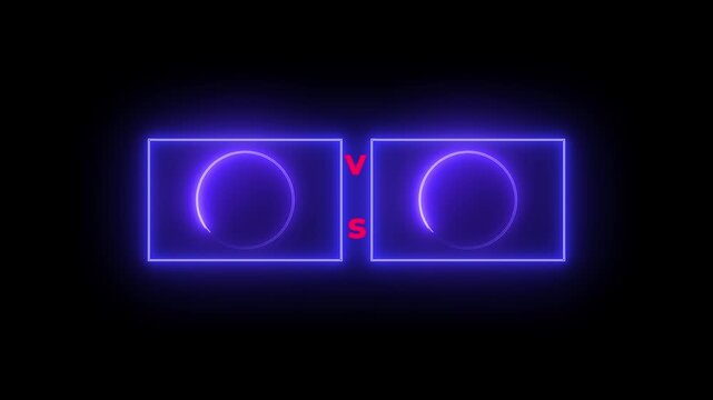 signs, colours, team, fight, business, letter, light, sport, versus, bar, black, concept, icon, neon, animation, background, challenge, chart, choice, competition, frame, game, glowing, graphic, match