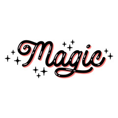 Fototapeta premium Magic glossy quote