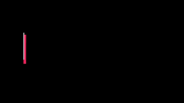 Blank Lower Third Title Banner Animation, White And Pink Text Box Plate On Transparent Background
