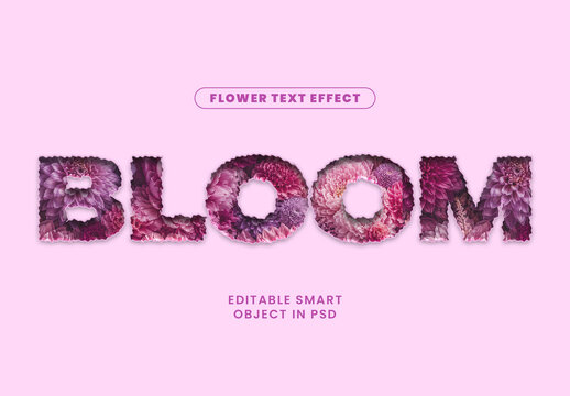 Flower Text Effect