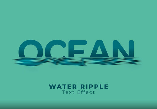 Water Ripple Text Effect